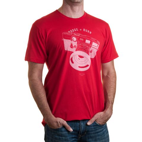DODGE & BURN STREET SHOOTER RED T-SHIRT - LARGE
